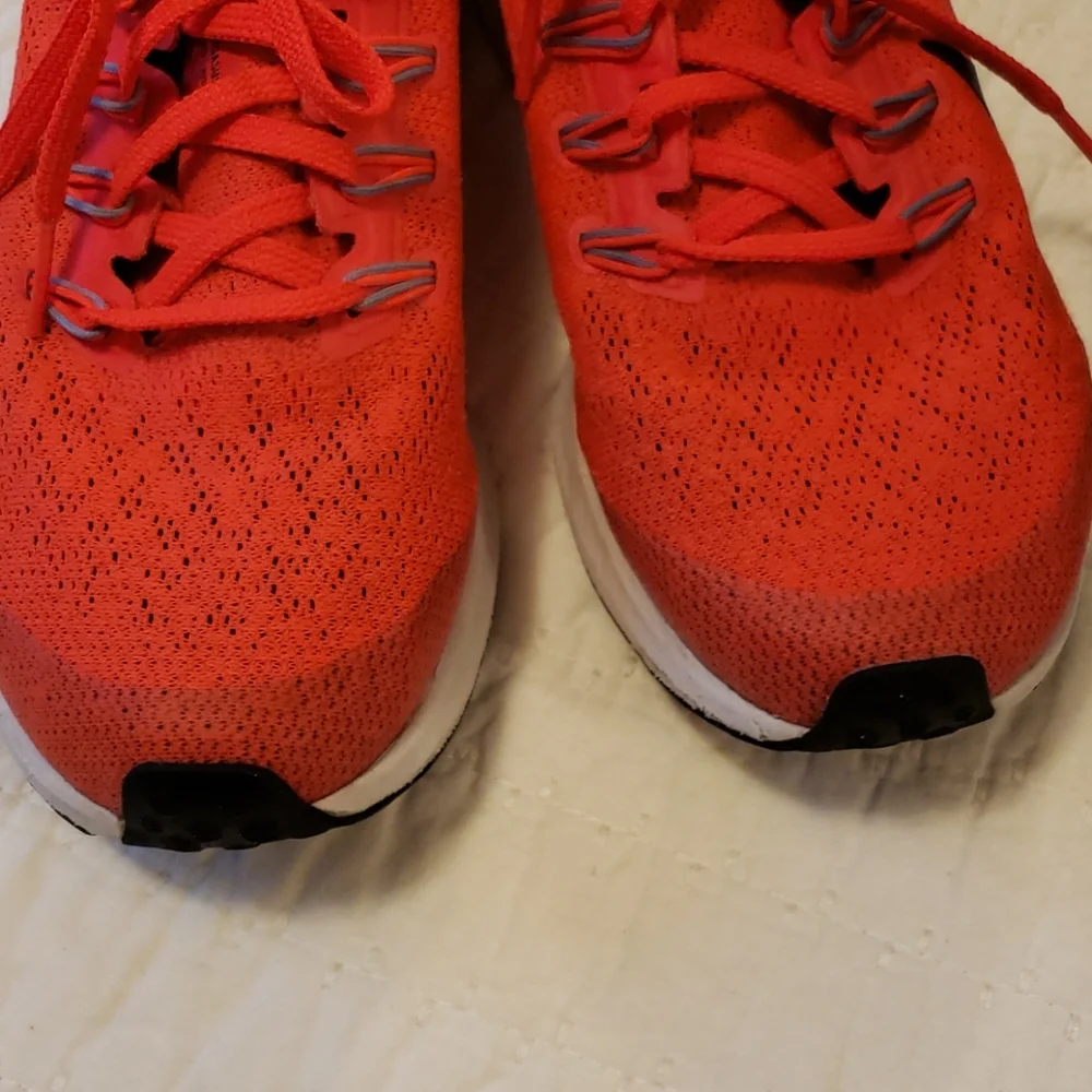 Nike Pegasus Athletic Shoe Youth Kids 5Y Orange Black Running Sneakers Bright